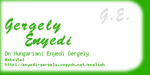 gergely enyedi business card